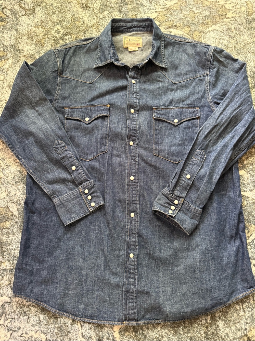 Ralph Lauren POLO - Indigo Denim Snap-Front Shirt